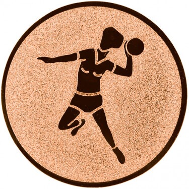 Handball (women) medal insert bronze 50 mm