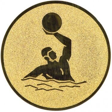 Water polo medal insert gold 25 mm