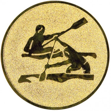 Kayak canoe medal insert gold 25 mm