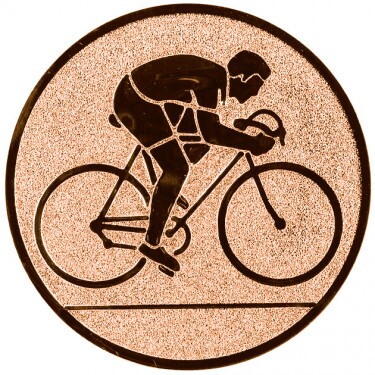 Cycling (road) medal insert bronze 25 mm