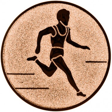 Running (men) medal insert bronze 25 mm
