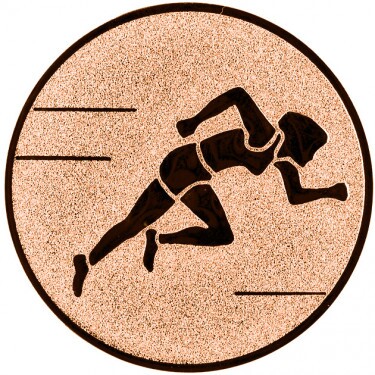 Running (Women) medal insert bronze 25 mm