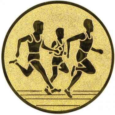 Running (transmission) medal insert gold 25 mm