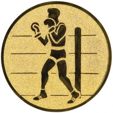Boxing medal insert gold 50 mm