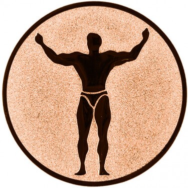 Fitness medal insert bronze 25 mm
