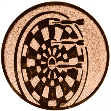 Darts medal insert bronze 50 mm