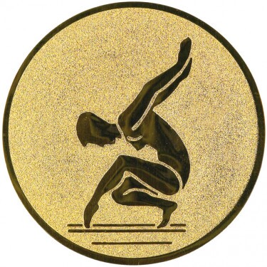 Gymnastics (Women) medal insert gold 50 mm