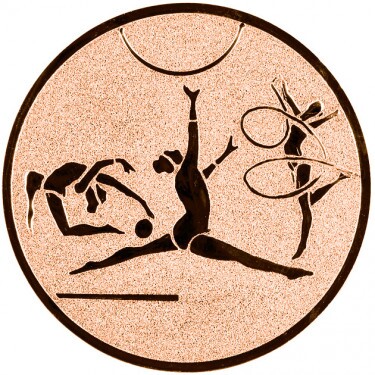Rhythmic gymnastics medal insert bronze 25 mm