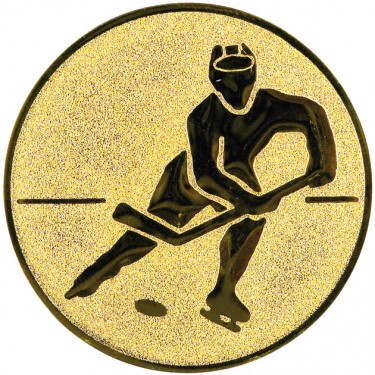 Hockey medal insert gold 50 mm