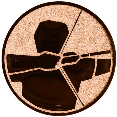 Archery medal insert bronze 50 mm