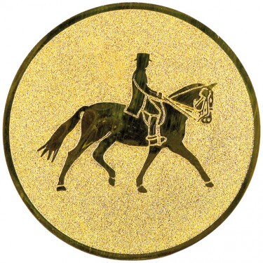 Equestrian (dressage) medal insert gold 25 mm
