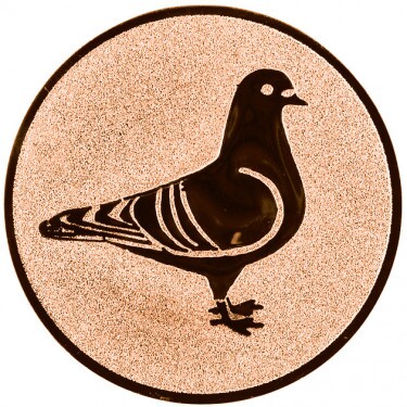 Dove medal insert bronze 50 mm