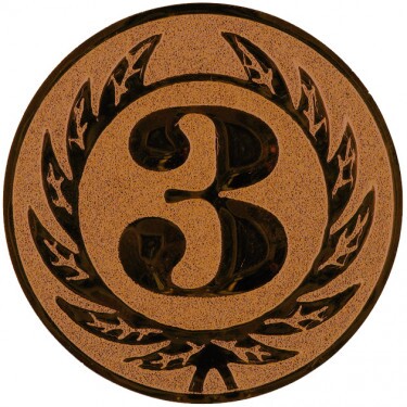 3rd place medal insert bronze 50 mm