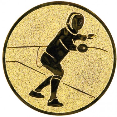 Fencing medal insert gold 25 mm