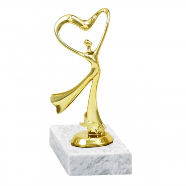 Dance (modern) golden figure with base
