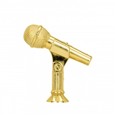 Microphone golden figure