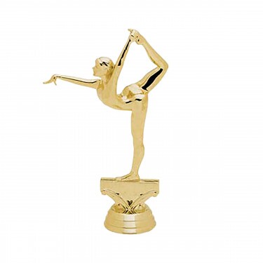Women's gymnastics golden figure