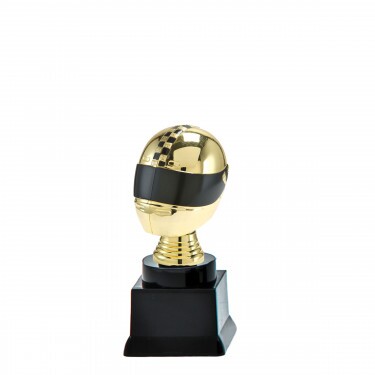 Motorsport (Helmet) on black block base