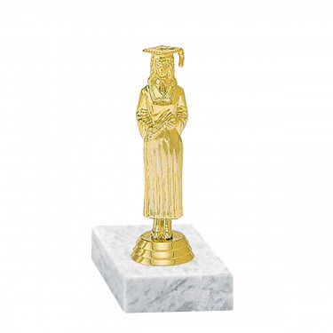 Student (female) golden figure with base