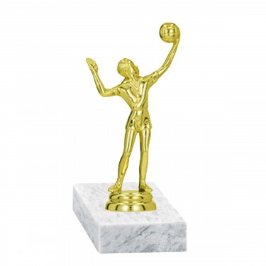 Volleyball (men) golden figure with base