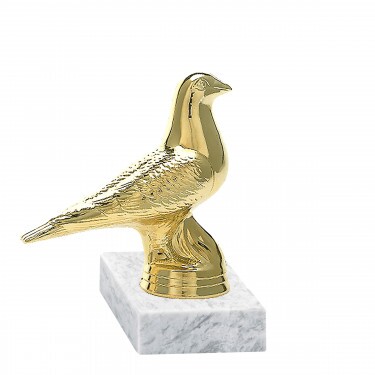 Dove golden figure with base