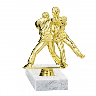 Juggling (doubles) golden figure with base