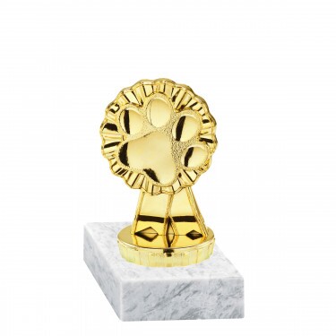 Dog (Paw) golden figure with base