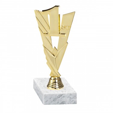 1st Place golden figure with base