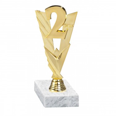 2nd Place golden figure with base