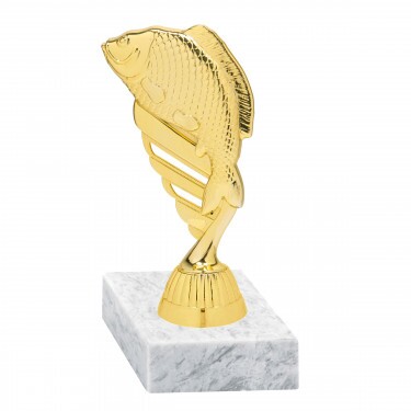 Fish golden figure with base