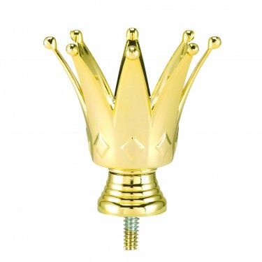 Crown golden figure with base