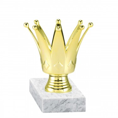 Crown golden figure with base
