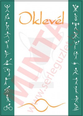 Diploma with sports A4