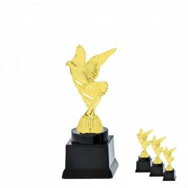 Pigeon (large) on black block base