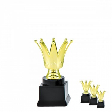 Crown on black block base