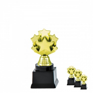 Stars on black block base