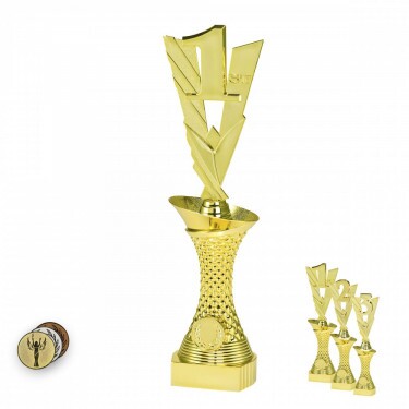 3rd Place on a gold column stand