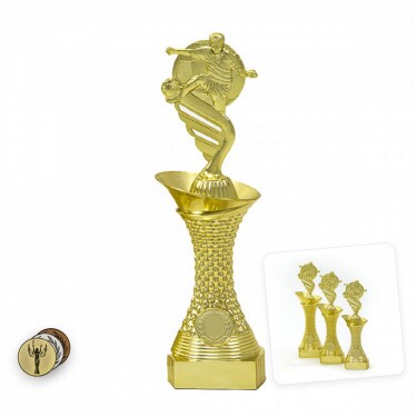 Football Theme on a gold column stand