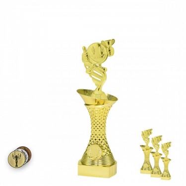 Funny General on a gold column stand