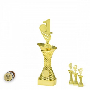 2nd Place on a gold column stand