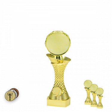 Disc Holder on a gold column stand