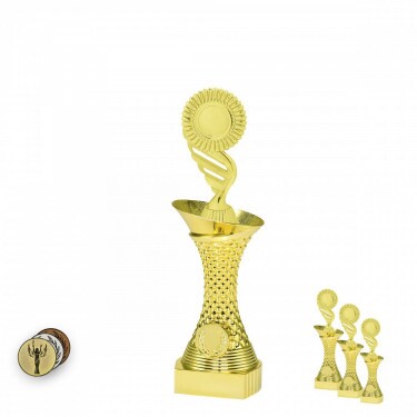 General on a gold column stand