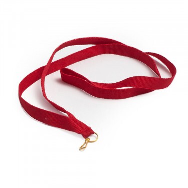 Red 10 mm wide medal ribbon