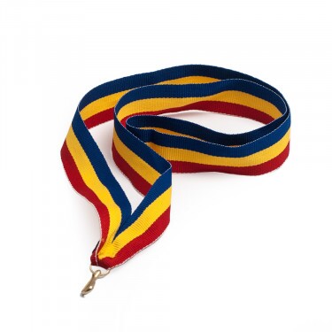 Blue-yellow-red 22 mm wide medal ribbon