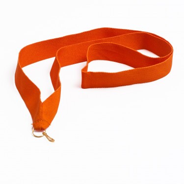 Orange 22 mm wide medal ribbon