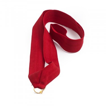 Red 22 mm wide medal ribbon