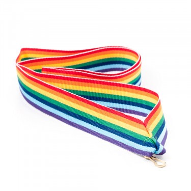 Rainbow 22 mm wide medal ribbon