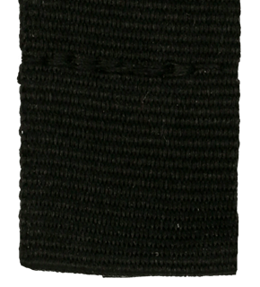 Black 22 mm wide sewn medal ribbon