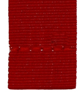 Red 22 mm wide sewn medal ribbon