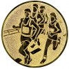 Running (marathon) medal insert bronze 25 mm
